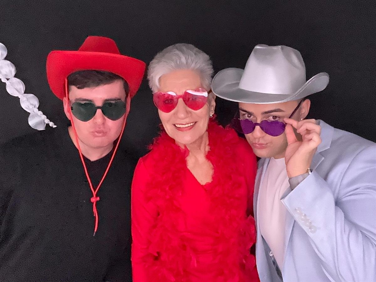 Birthday celebration at a Perth photo booth