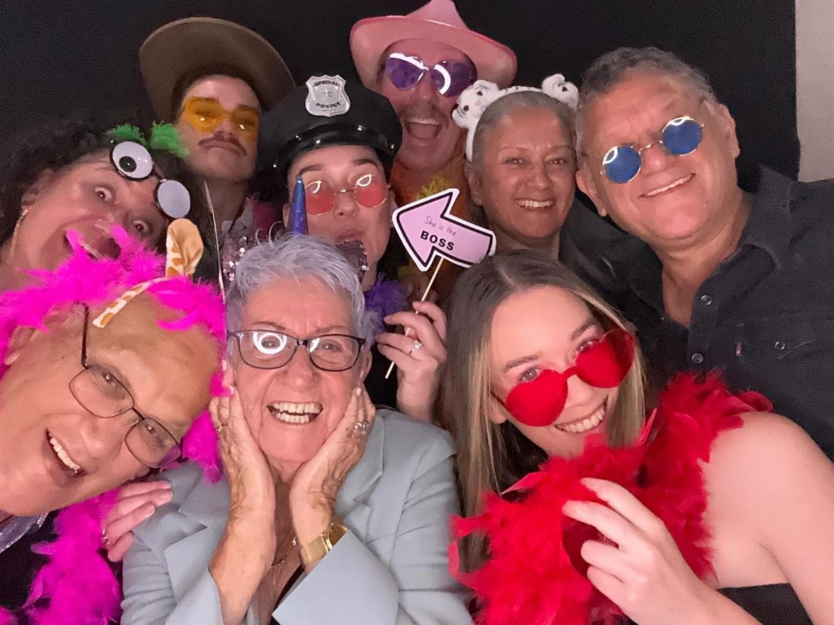 Kids at a Perth birthday photo booth