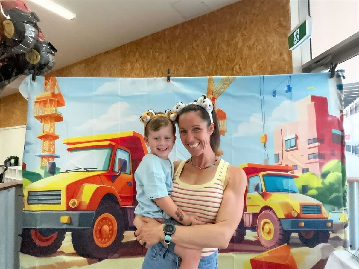 Guests having fun at a Perth birthday photo booth